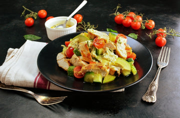 Grilled Chicken Breast, Avocado & Tomato Salad