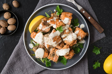 Butter-Fried Salmon with Keto Béchamel & Nutmeg