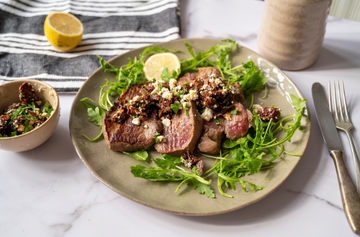 Steak with Sundried Tomatoes and Feta