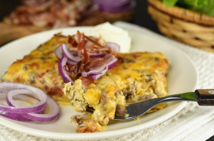 Double Bacon Cheeseburger Casserole