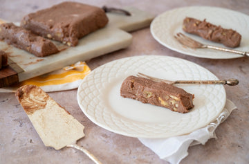 No-Bake Mosaic Fudge Cake